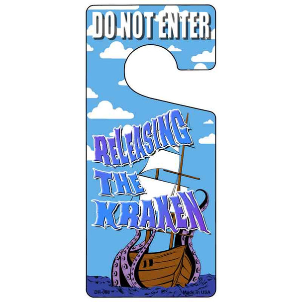 Releasing The Kraken Wholesale Novelty Metal Door Hanger DH-068