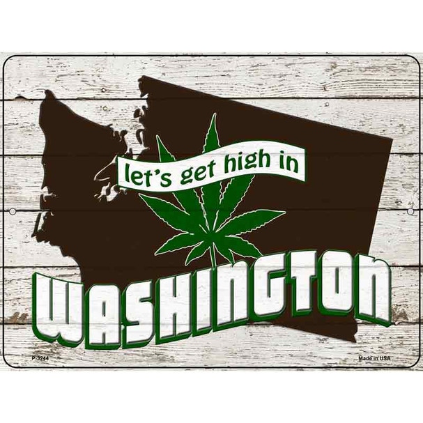 Get High In Washington Wholesale Novelty Metal Parking Sign