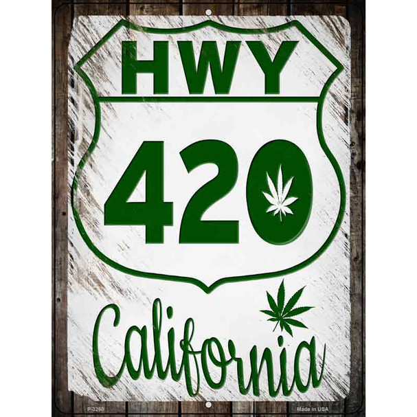 HWY 420 California Wholesale Novelty Metal Parking Sign