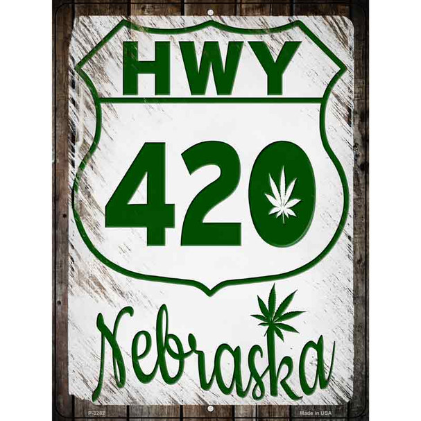 HWY 420 Nebraska Wholesale Novelty Metal Parking Sign