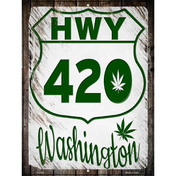 HWY 420 Washington Wholesale Novelty Metal Parking Sign