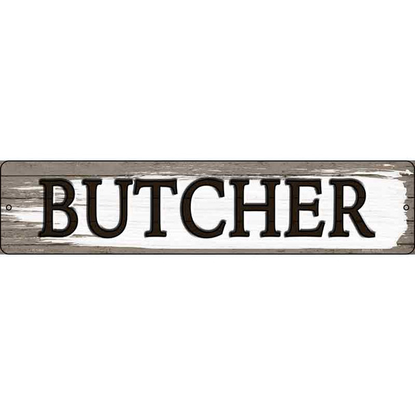 Butcher Wholesale Novelty Metal Street Sign