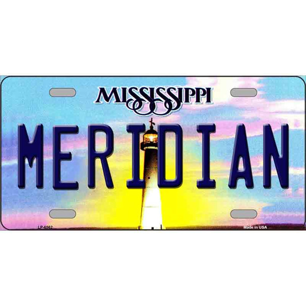 Meridian Mississippi Novelty Wholesale Metal License Plate