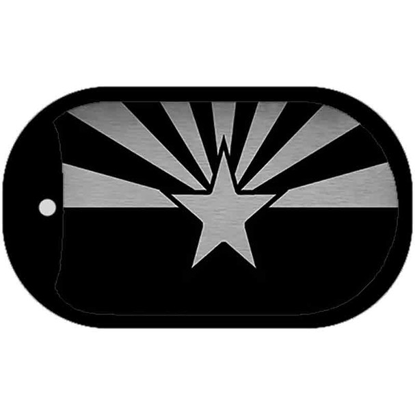 Arizona Flag Black  Wholesale Novelty Metal Dog Tag Necklace