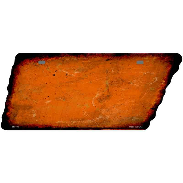 Orange Solid Wholesale Novelty Rusty Effect Metal Tennessee License Plate Tag