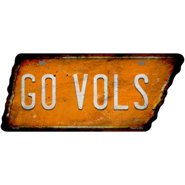 Go Vols Wholesale Novelty Rusty Effect Metal Tennessee License Plate Tag