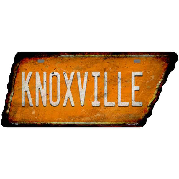 Knoxville Wholesale Novelty Rusty Effect Metal Tennessee License Plate Tag