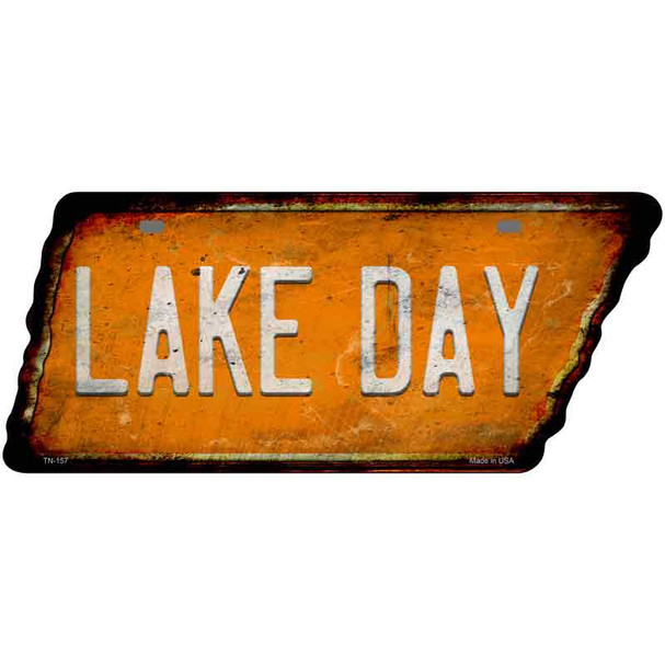 Lake Day Wholesale Novelty Rusty Effect Metal Tennessee License Plate Tag