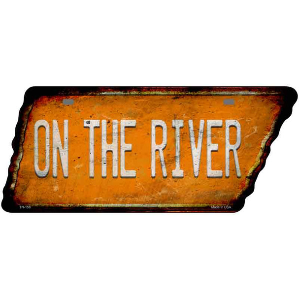 On The River Wholesale Novelty Rusty Effect Metal Tennessee License Plate Tag