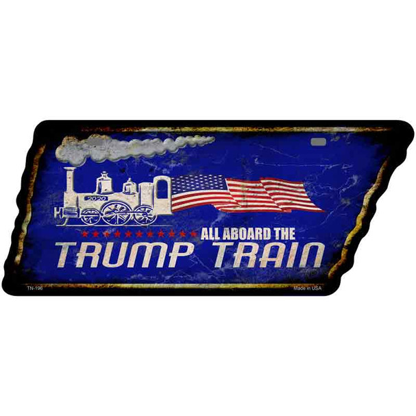 Trump Train Wholesale Novelty Rusty Effect Metal Tennessee License Plate Tag