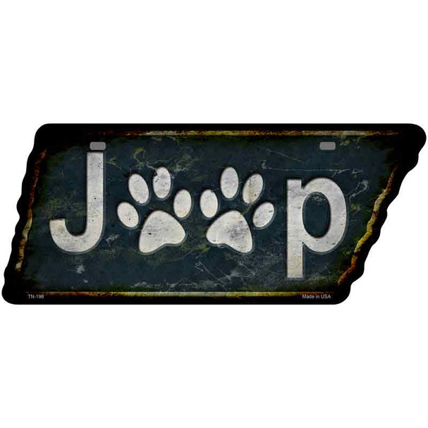 J**p Paws Wholesale Novelty Rusty Effect Metal Tennessee License Plate Tag