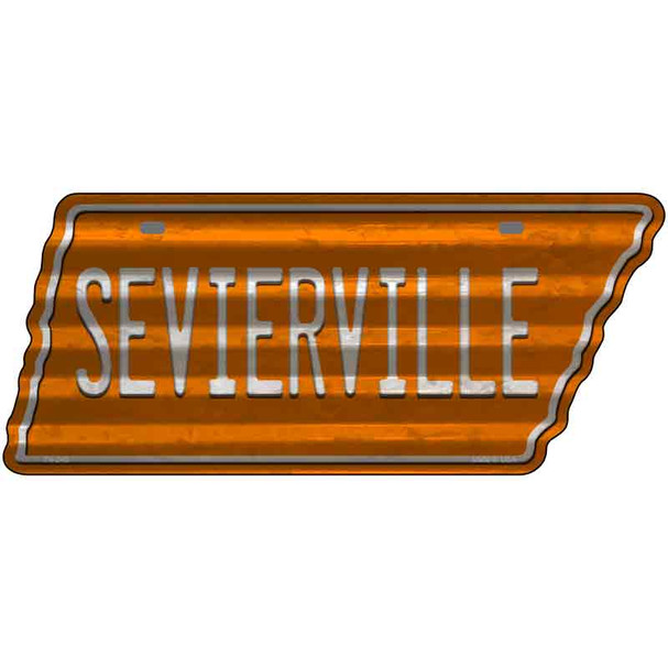 Sevierville Wholesale Novelty Corrugated Effect Metal Tennessee License Plate Tag