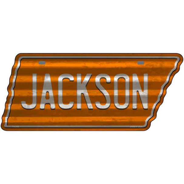 Jackson Wholesale Novelty Corrugated Effect Metal Tennessee License Plate Tag