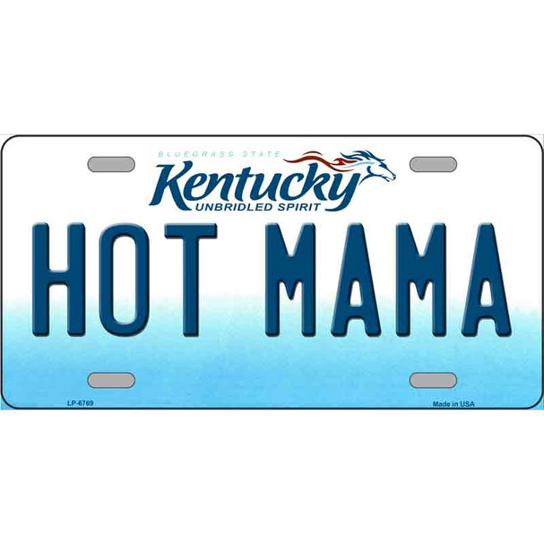 Hot Mama Kentucky Novelty Wholesale Metal License Plate