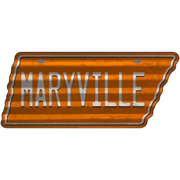 Maryville Wholesale Novelty Corrugated Effect Metal Tennessee License Plate Tag
