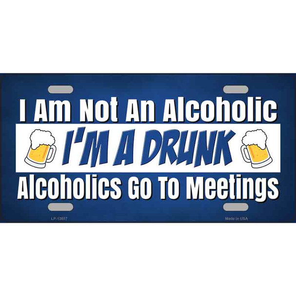 Im A Drunk Wholesale Novelty Metal License Plate Tag