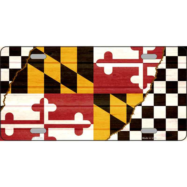 Maryland Racing Flag Wholesale Novelty Metal License Plate Tag