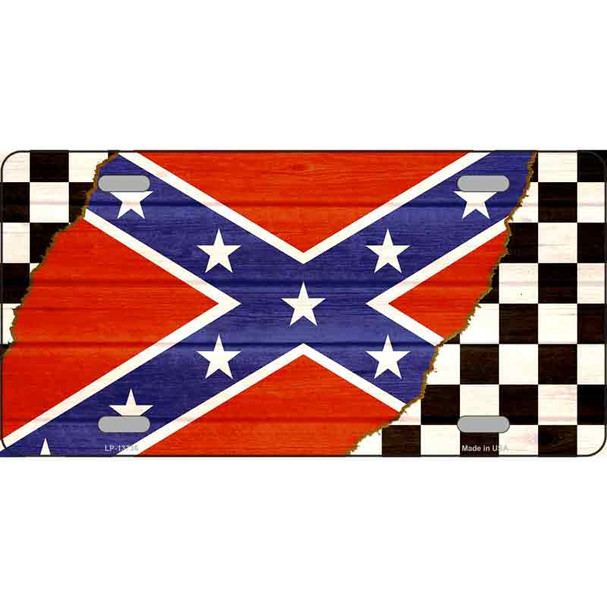 Confederate Racing Flag Wholesale Novelty Metal License Plate Tag