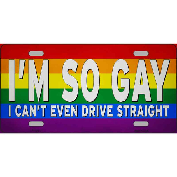 Im So Gay Wholesale Novelty Metal License Plate Tag