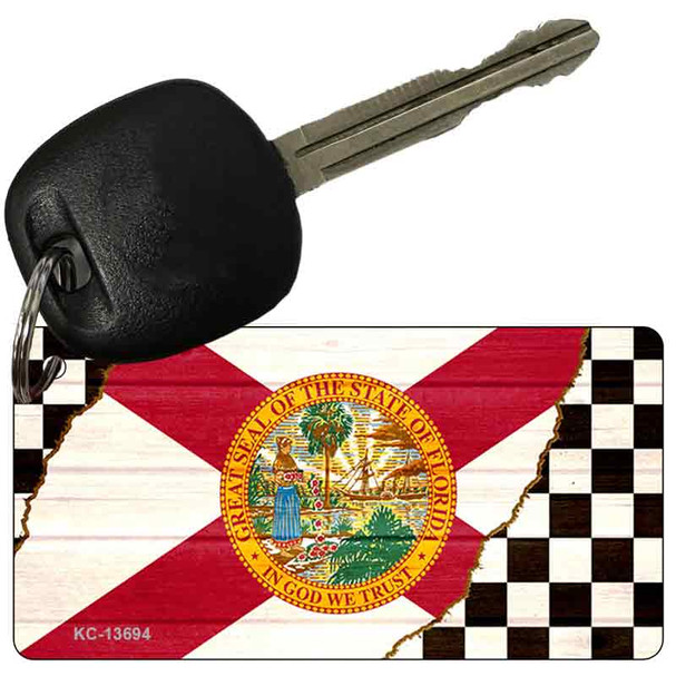 Florida Racing Flag Wholesale Novelty Metal Key Chain