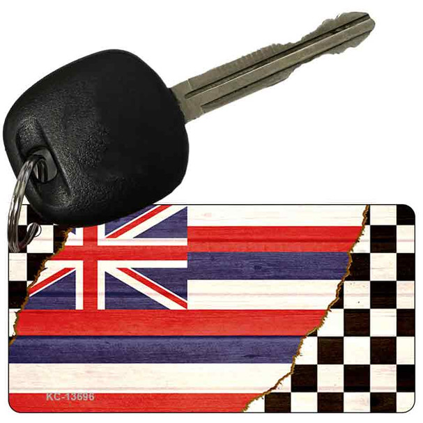 Hawaii Racing Flag Wholesale Novelty Metal Key Chain