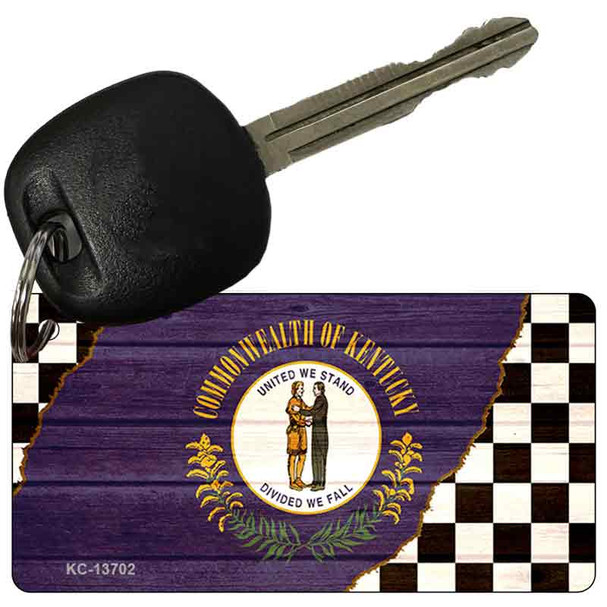 Kentucky Racing Flag Wholesale Novelty Metal Key Chain