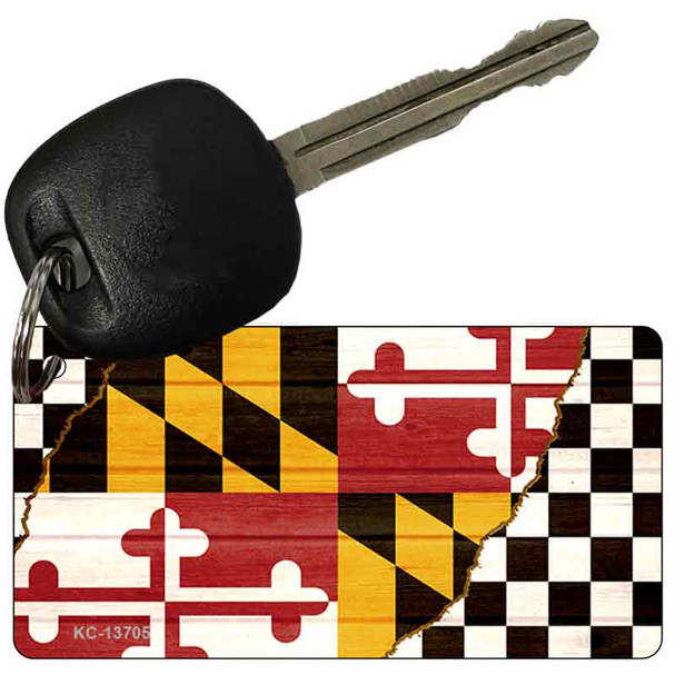 Maryland Racing Flag Wholesale Novelty Metal Key Chain