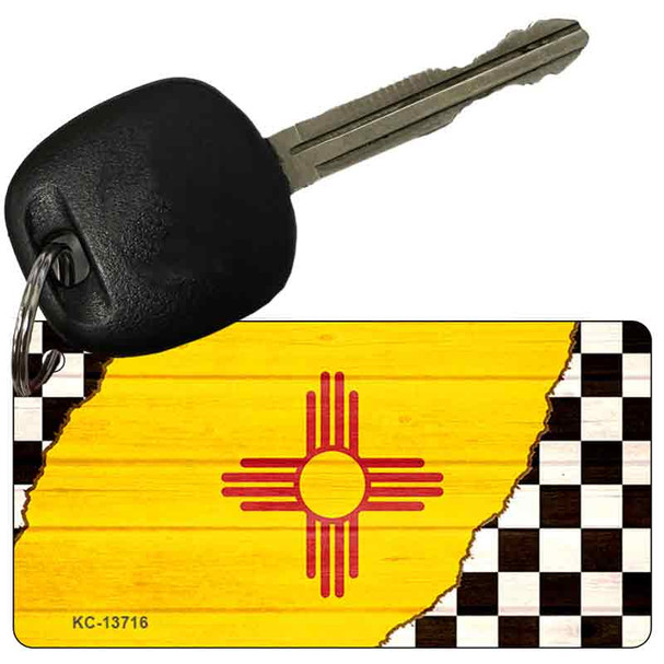 New Mexico Racing Flag Wholesale Novelty Metal Key Chain