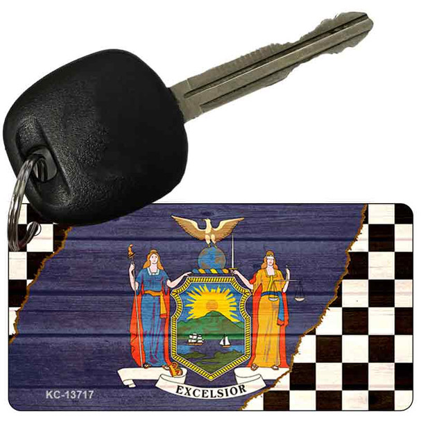 New York Racing Flag Wholesale Novelty Metal Key Chain