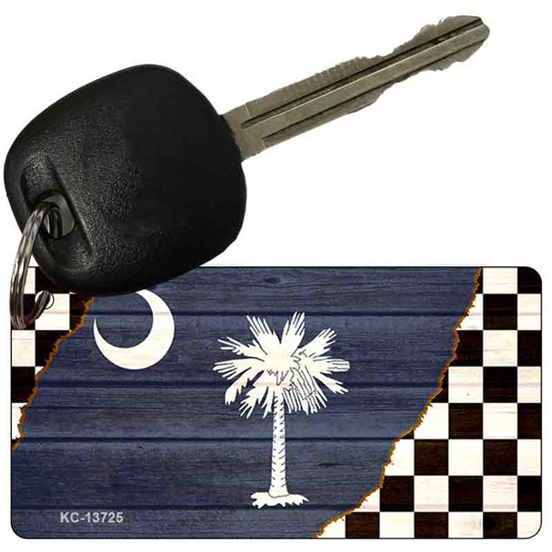 South Carolina Racing Flag Wholesale Novelty Metal Key Chain