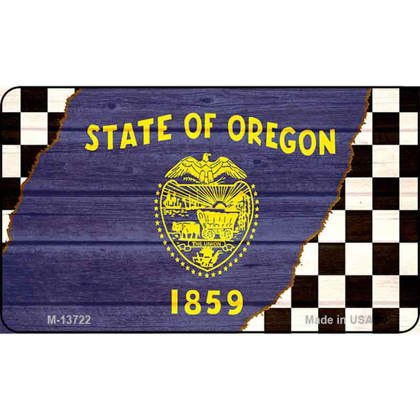 Oregon Racing Flag Wholesale Novelty Metal Magnet M-13722