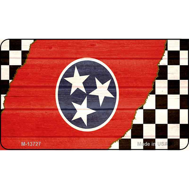 Tennessee Racing Flag Wholesale Novelty Metal Magnet M-13727