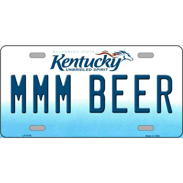 MMM Beer Kentucky Novelty Wholesale Metal License Plate