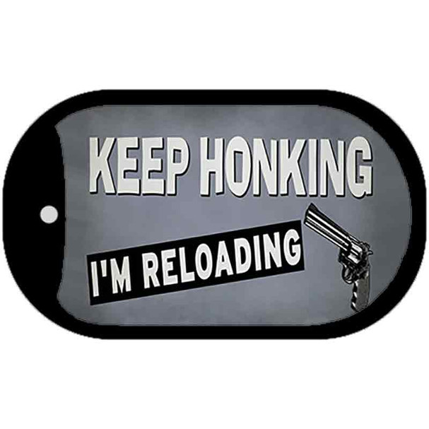 Keep Honking Reloading Wholesale Novelty Metal Dog Tag Necklace