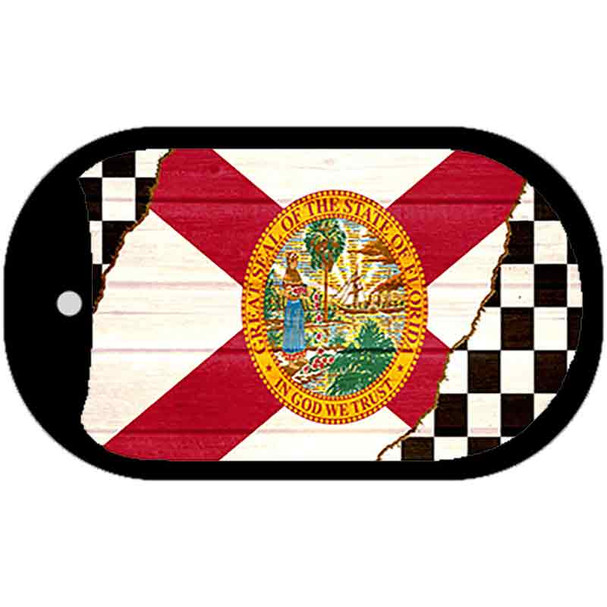 Florida Racing Flag Wholesale Novelty Metal Dog Tag Necklace