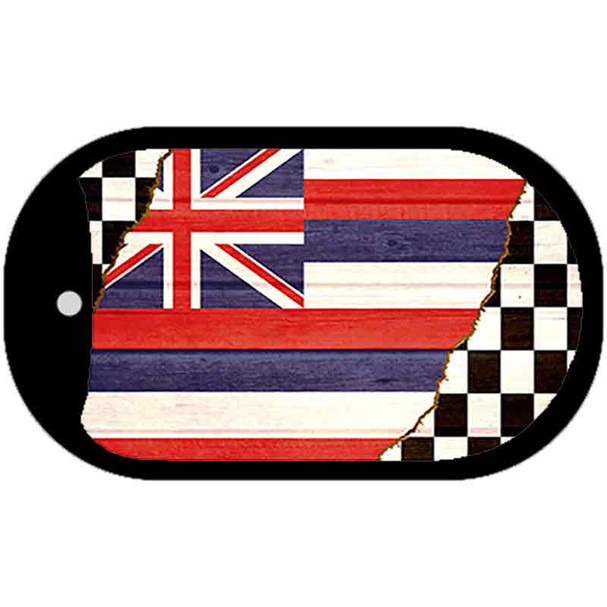 Hawaii Racing Flag Wholesale Novelty Metal Dog Tag Necklace
