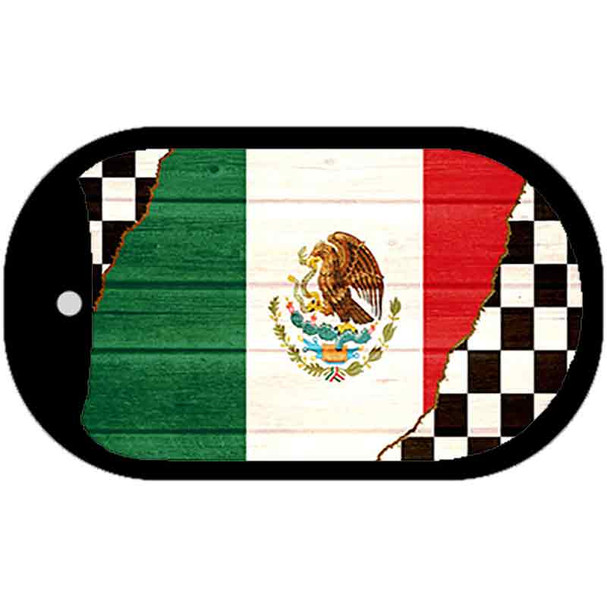Mexico Racing Flag Wholesale Novelty Metal Dog Tag Necklace