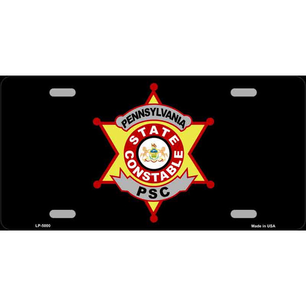 PA Constable Star Wholesale Metal Novelty License Plate