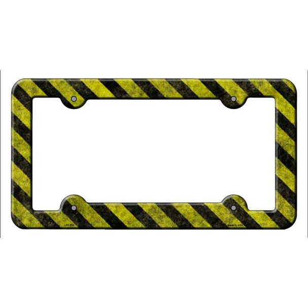 Caution Wholesale Novelty Metal License Plate Frame LPF-035