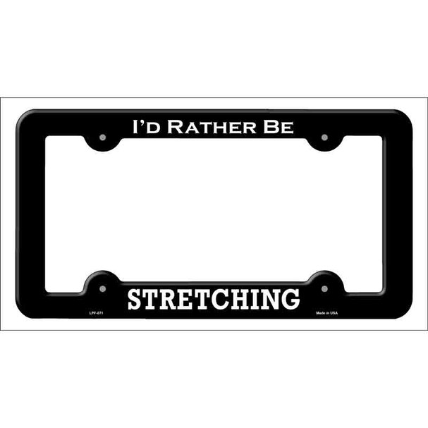 Stretching Wholesale Novelty Metal License Plate Frame LPF-071