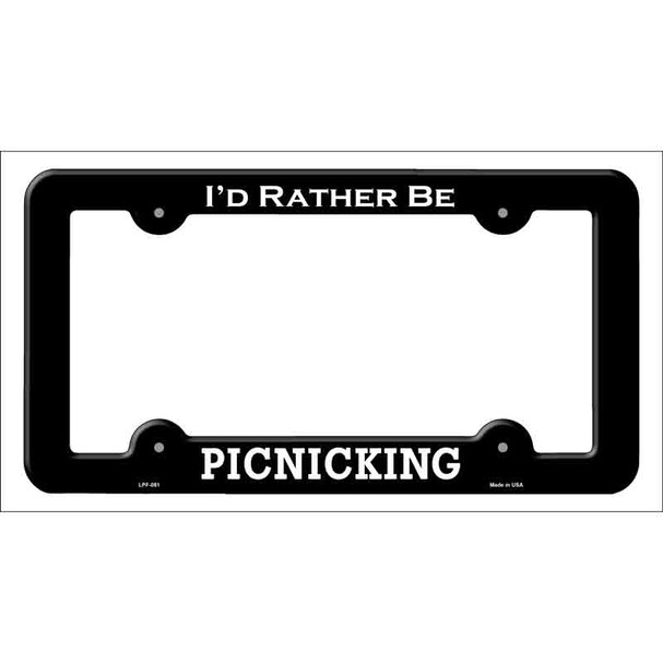 Picnicking Wholesale Novelty Metal License Plate Frame LPF-081