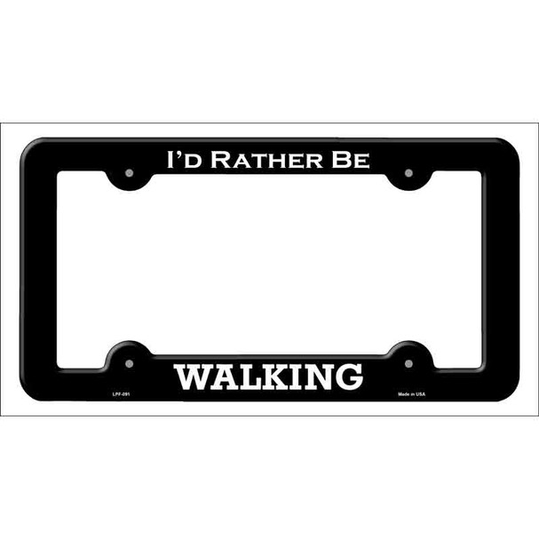 Walking Wholesale Novelty Metal License Plate Frame LPF-091
