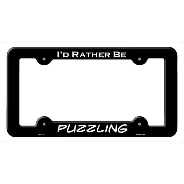 Puzzling Wholesale Novelty Metal License Plate Frame LPF-103