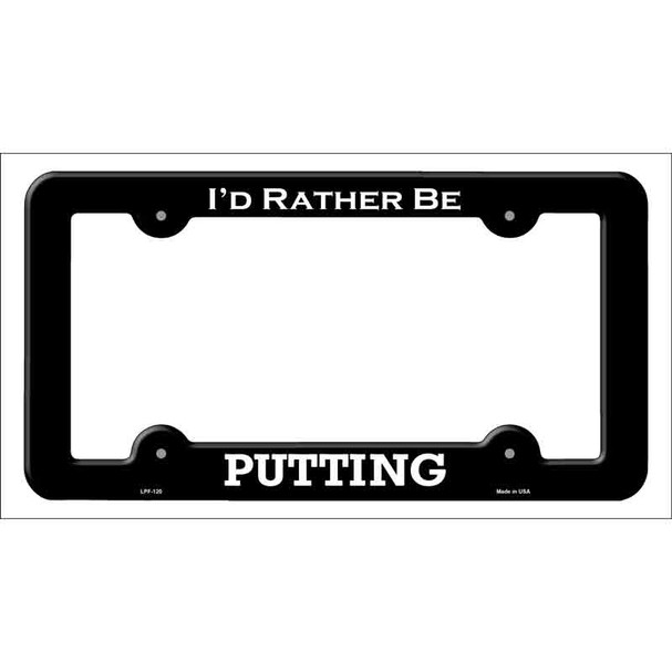 Putting Wholesale Novelty Metal License Plate Frame LPF-120