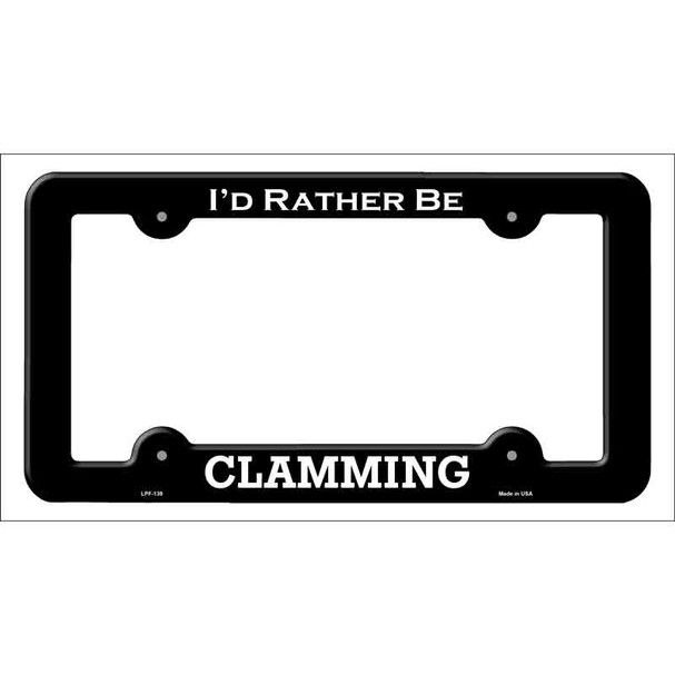 Clamming Wholesale Novelty Metal License Plate Frame LPF-139