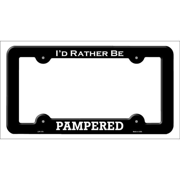 Pampered Wholesale Novelty Metal License Plate Frame LPF-174