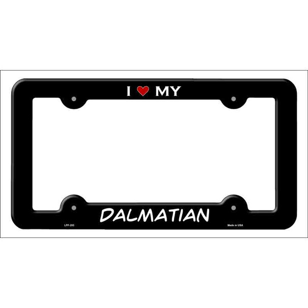 Dalmation Wholesale Novelty Metal License Plate Frame LPF-203