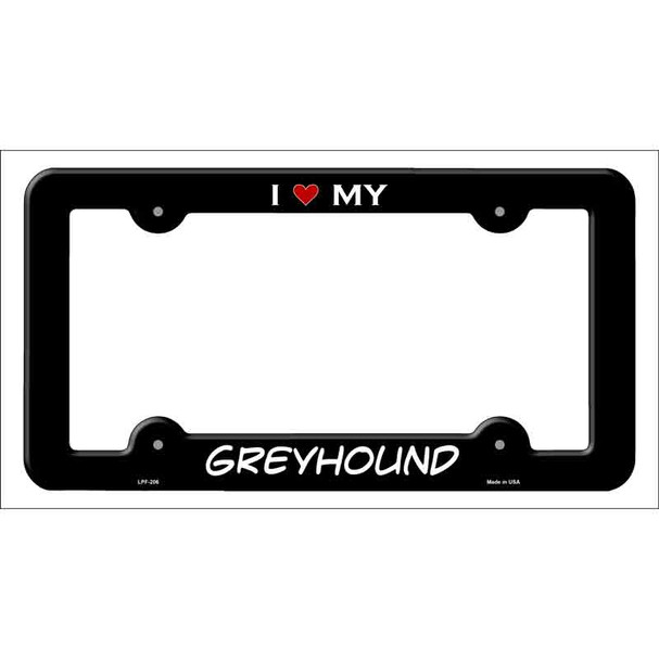 Greyhound Wholesale Novelty Metal License Plate Frame LPF-206