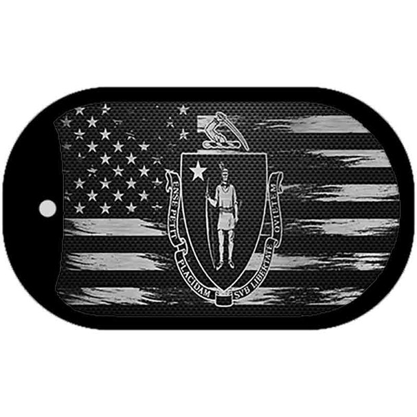 Massachusetts Carbon Fiber Wholesale Novelty Metal Dog Tag Necklace