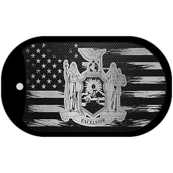 New York Carbon Fiber Wholesale Novelty Metal Dog Tag Necklace